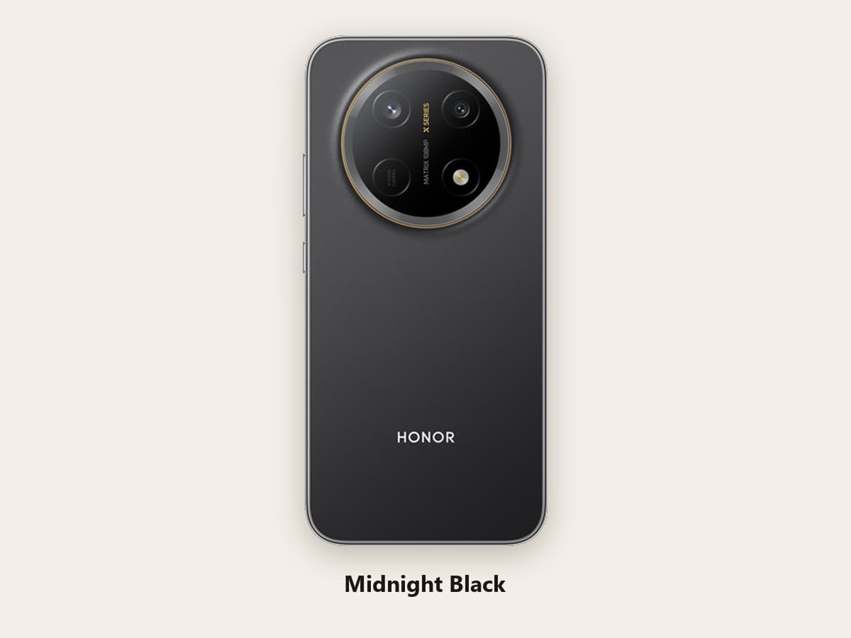 HONOR X9e Pro, цвет Midnight Black, задняя панель