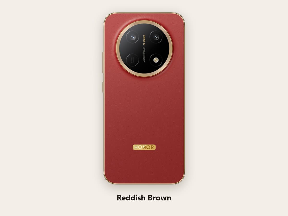 HONOR X9e Pro, цвет Reddish Brown, задняя панель