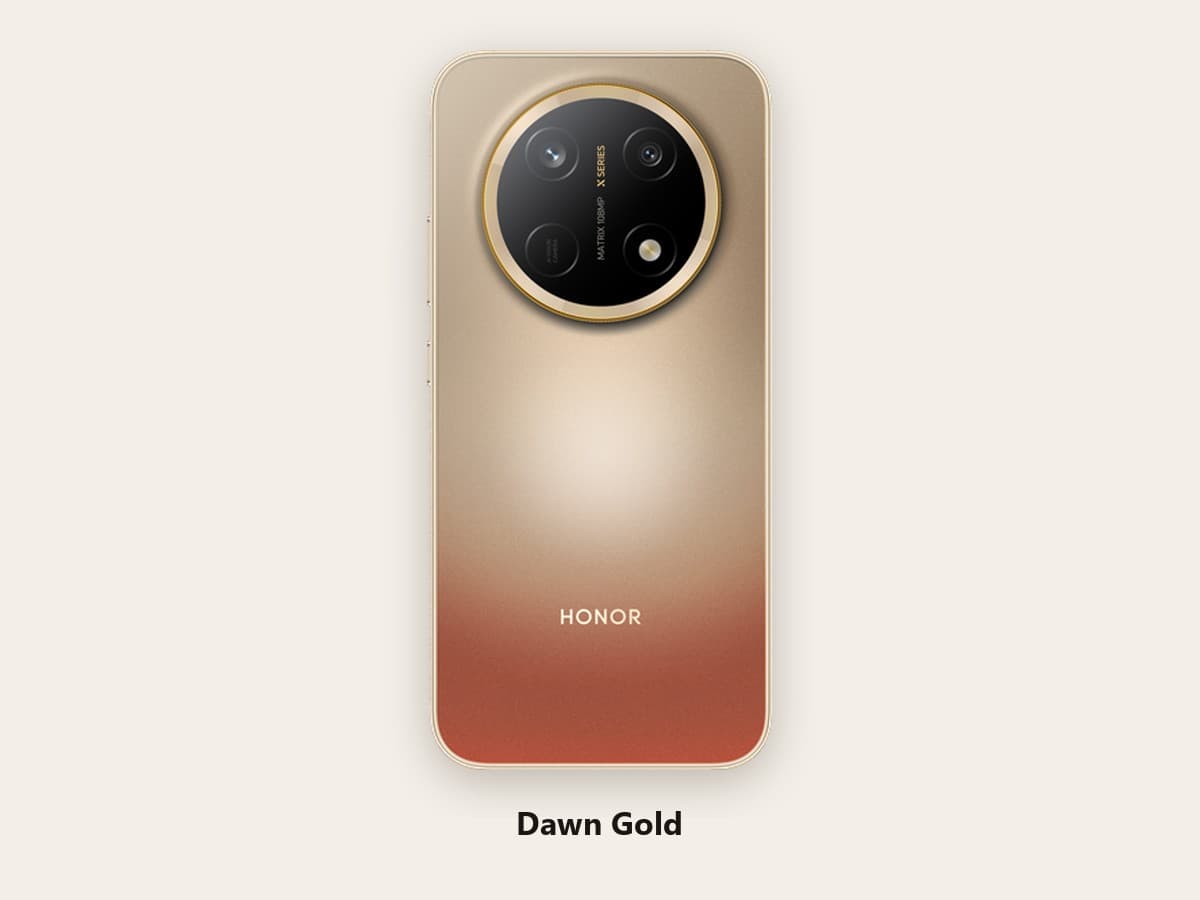 HONOR X9e Pro, цвет Dawn Gold, задняя панель